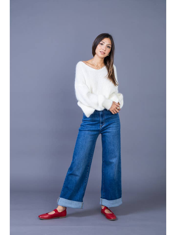 ANA & LUCY - Wholesale Jeans - Women's - Women's straight relaxed jeans "Émilie" - ANA & LUCY16