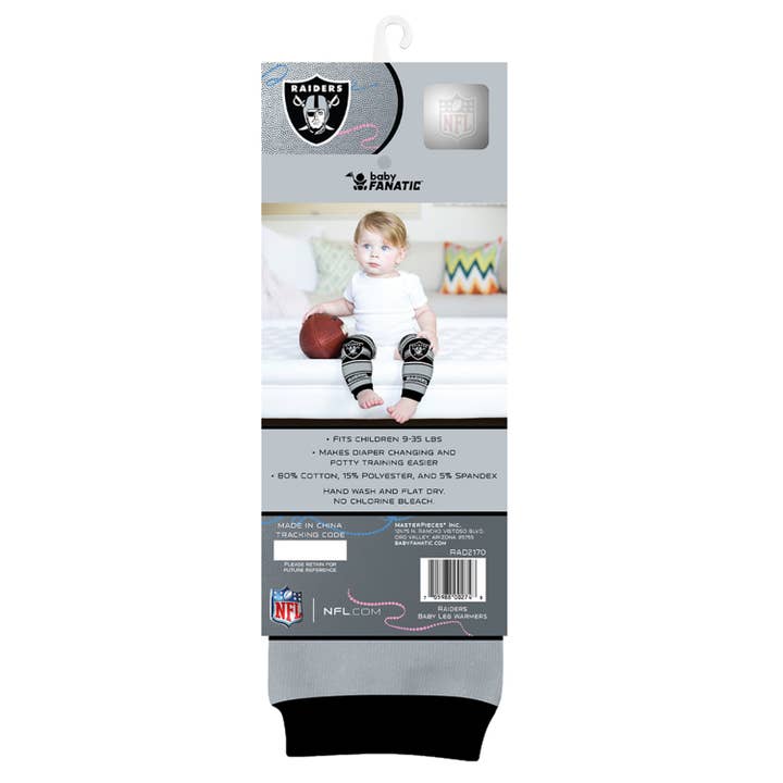 Masterpieces Puzzles - Wholesale Top & Leggings Set - Baby - Las Vegas Raiders Baby Leg Warmers