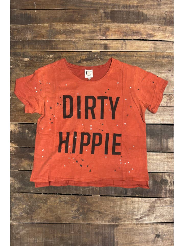 Dirty Hippie Tee - Vintage Rust for wholesale by Jaded Gypsy