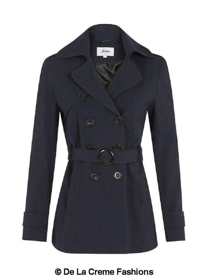 Cappotto corto doppiopetto primavera/estate da donna per la vendita all'ingrosso da parte di De La Creme Fashions