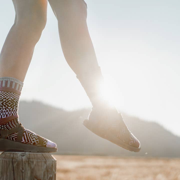Solmate Socks - Wholesale Socks - Women's - Wisteria Crew Socks | Eco-Friendly & Made in the USA