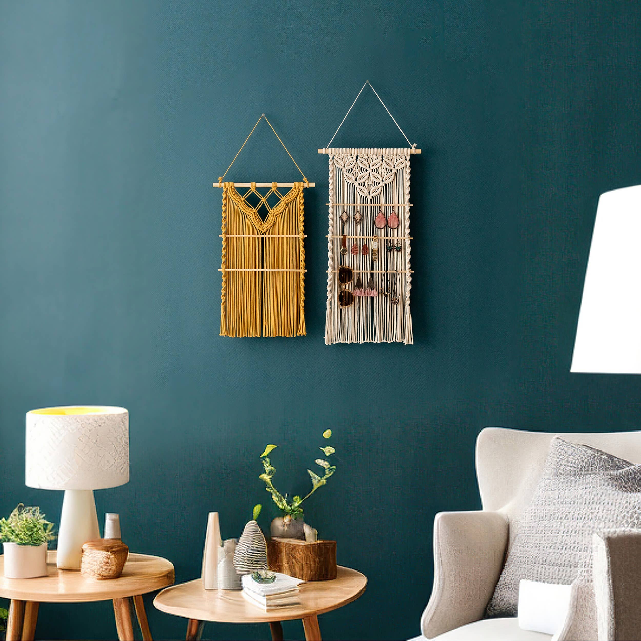 BeanDaikon - Wholesale Jewelry Stand & Display - Boho Macrame Jewelry Hanger I816