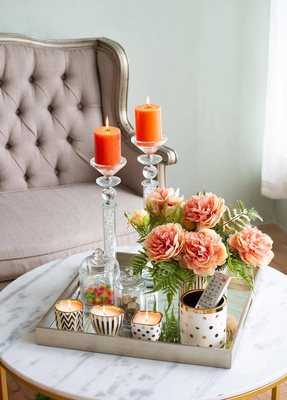 A&B Home Group Inc. - Wholesale Artificial Flowers - 37x12x4" Coral Peony Elegance Bouquet2