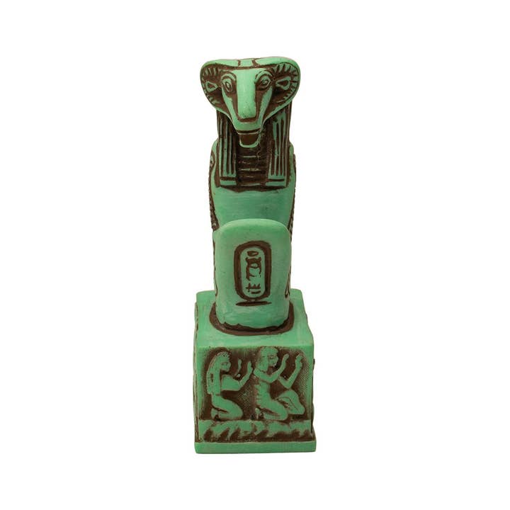 Discoveries, Inc. - Wholesale Decorative Figurine - Khnum Kneeling Green - 5" - Egyptian God