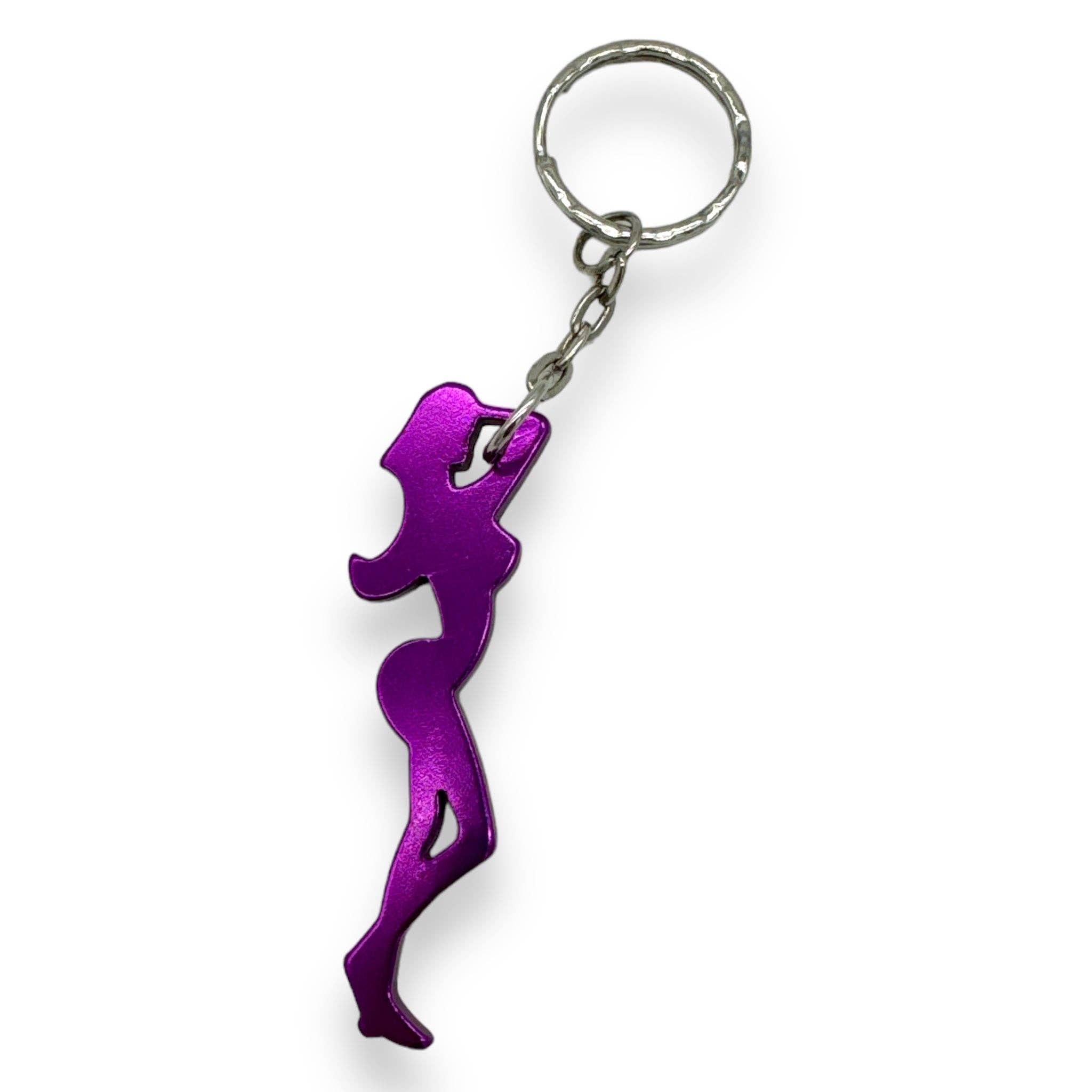Kinky Pleasure - Wholesale Keychain - Unisex - Kinky Pleasure - KPK038 - Keychain - Bottle Opener - Sexy Body Woman - Purple0
