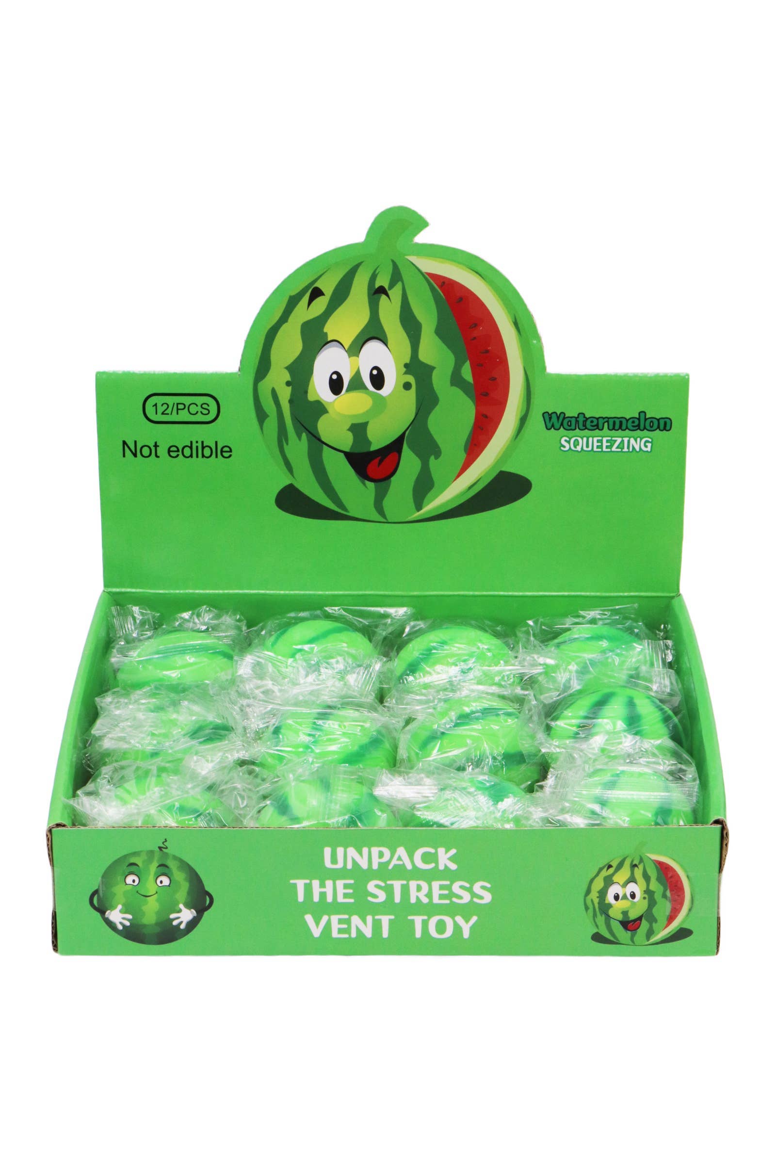 COMME INDIQUÉ Jouet Squishy Rempli de Billes d'Eau Gélatineuses Pastèque - 12 Pièces en vente sur Faire1