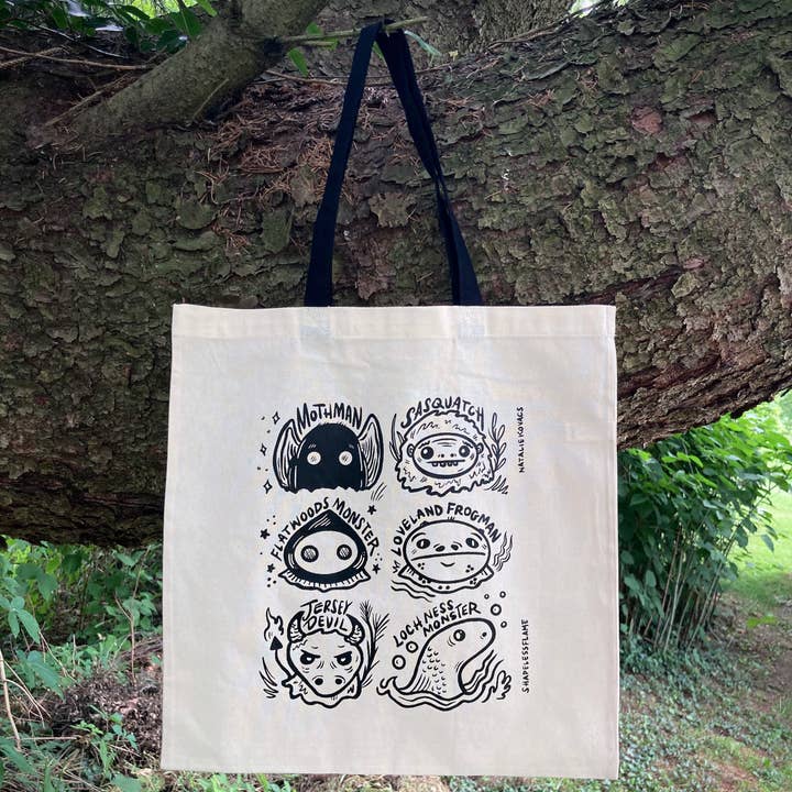 Shapelessflame - Wholesale Tote Bag - Unisex - Know Your Cryptids Tote Bag