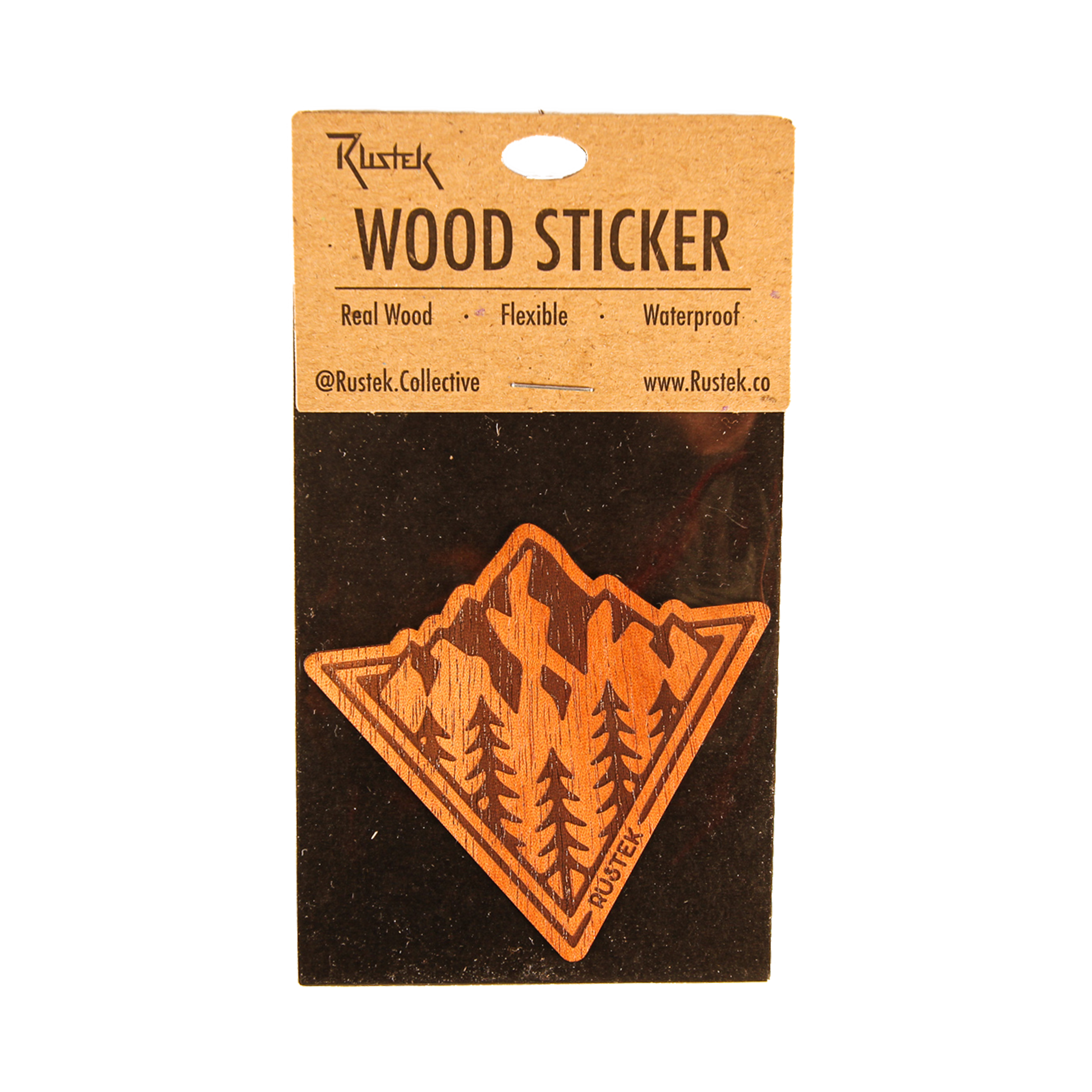 Rustek Collective – Großhandel Aufkleber – Peaking Holz Aufkleber2