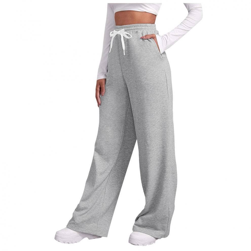 Lily Clothing - Wholesale Pants - Women's - Side pocket straight-leg thickened sweatpants1