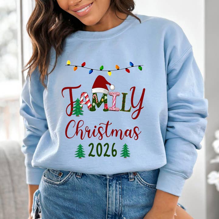 LA Shirt Company - Wholesale Graphic Sweatshirt - Women's - Family Christmas 2026 - Sweatshirt & Hoodie2