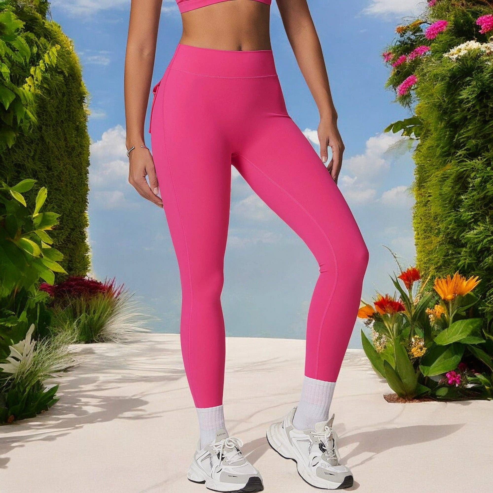 Active by Anna-Kaci – Engroshandel Sports-/loungeleggings – til kvinder – High Waist Leggings i fuld længde til yoga og hverdag16