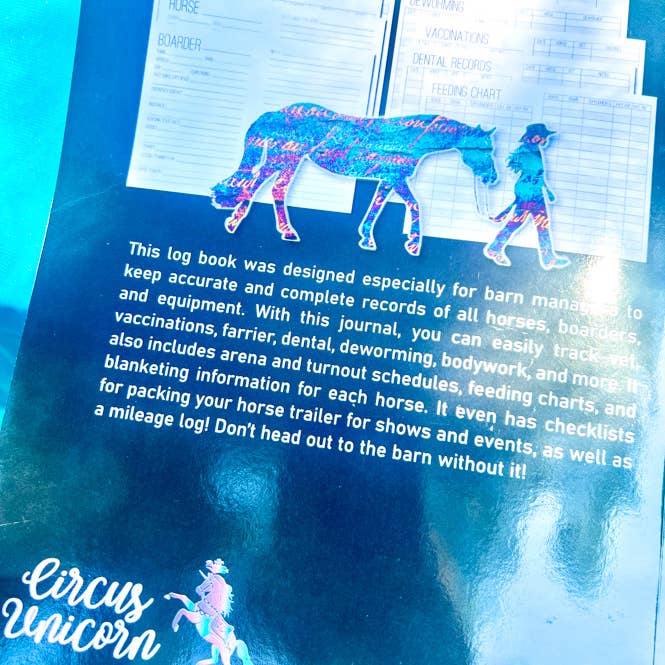 Circus Unicorn Shop - Vendita all'ingrosso Diari/agende - Diario di bordo del Barn Manager2