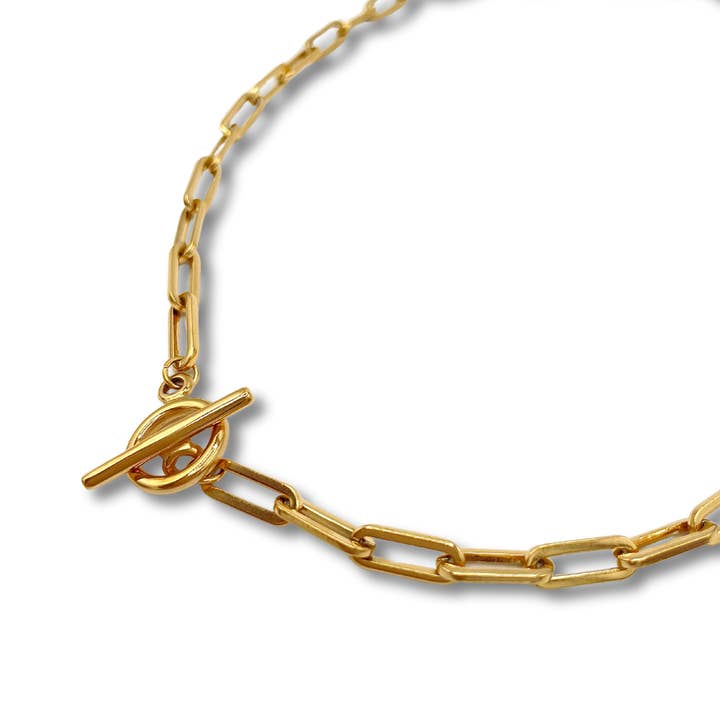 Forever Linked Paperclip Necklace for wholesale by Five and Seven Jewelry Co.