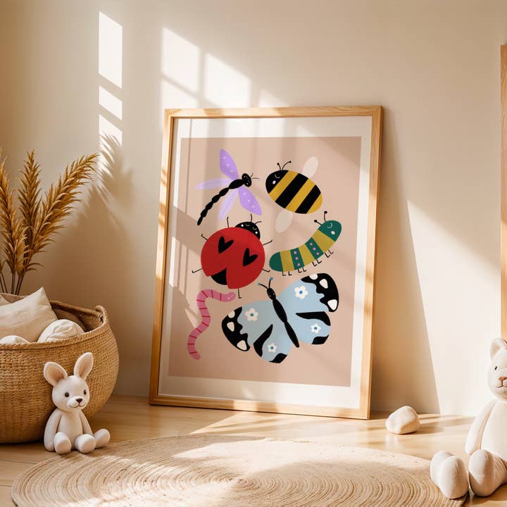 Emmy James Studio – wholesale Art print – Colourful Bug Art Print6