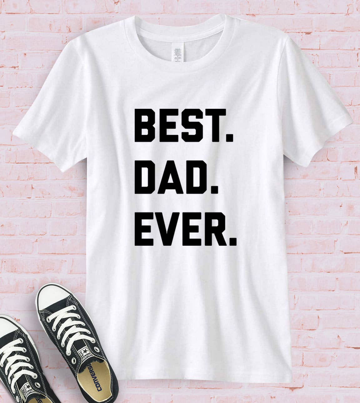 House Of Rodan – T-shirt estampada - Homem por atacado – Best Dad Ever - Camiseta fofa divertida para presente de dia dos pais do pai3