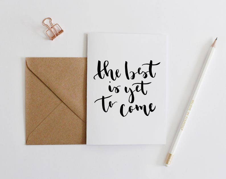 CreativeFeel – wholesale Encouragement card – The Best Is Yet To Come, Inspirational Greeting Card1