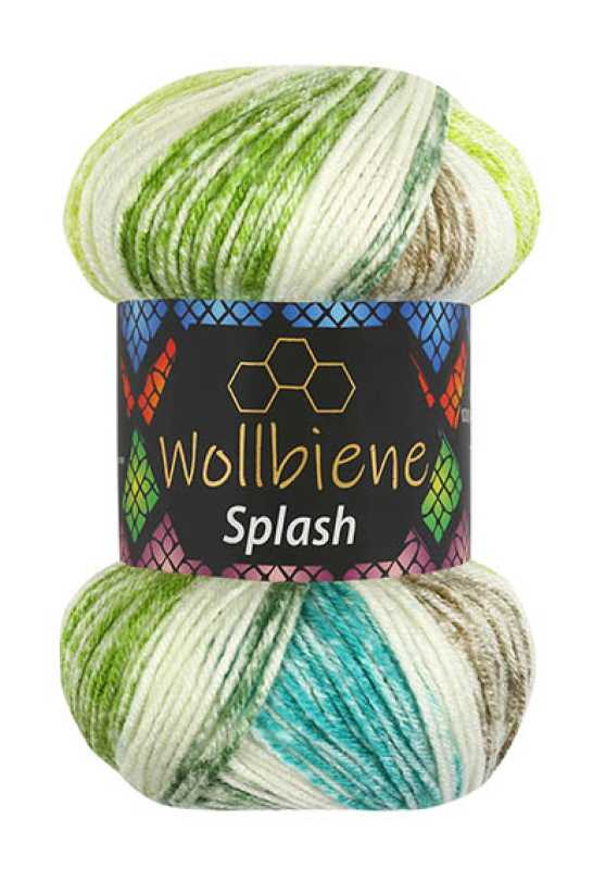 Wollbiene – wholesale Garn – Ullbi Splash Antipilling Färgskiftande Garn 100gr6