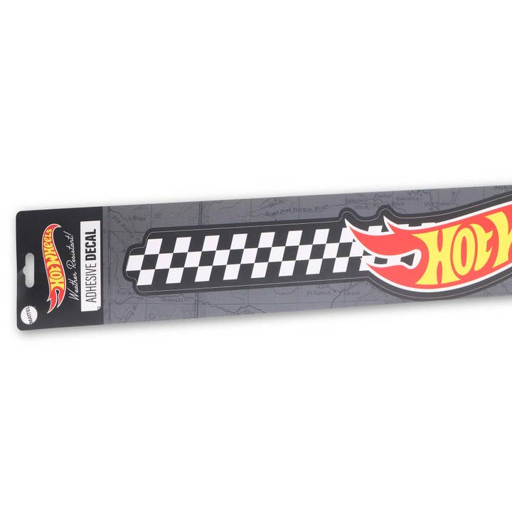 Open Road Brands, LLC - Wholesale Wall Decal/Stickers - Hot Wheels Checkered Flag Long Adhesive Decal