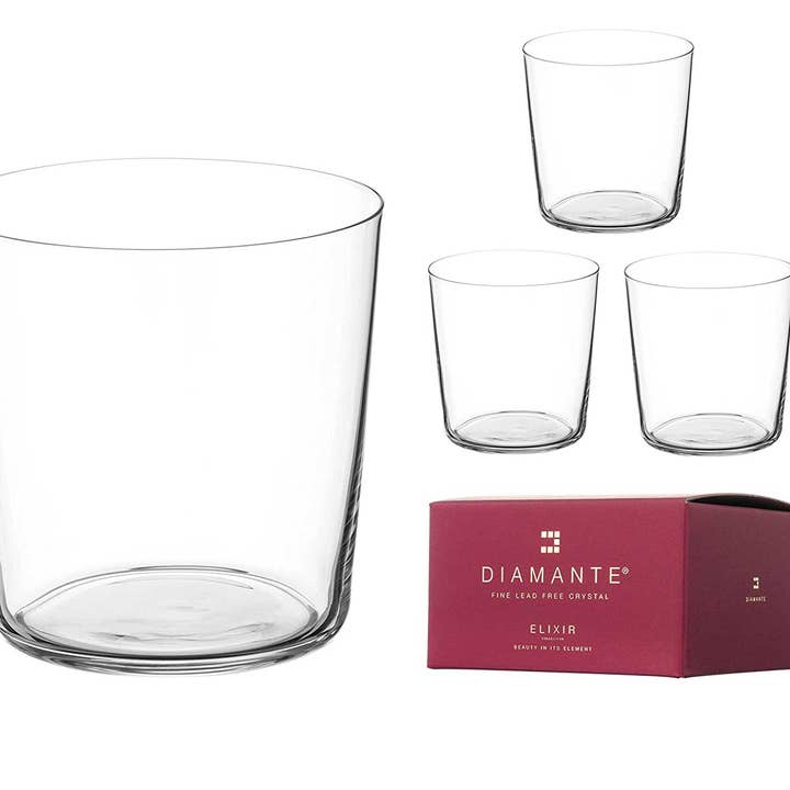 Slender & Short Light Water Glasses - Set Of 4 for wholesale by DIAMANTE