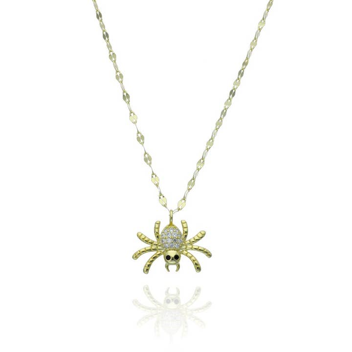 Ras de cou en argent sterling Tarantula pour la vente par Las Joyas de Amanda