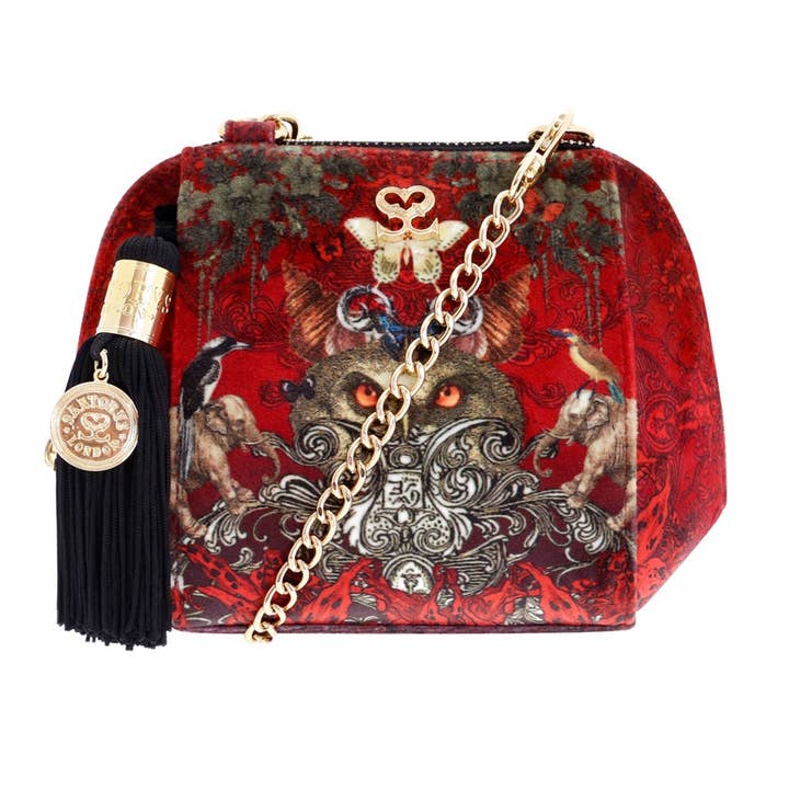 Santorus - Sac bandoulière en velours - Ceylan pour la vente par Santoro London