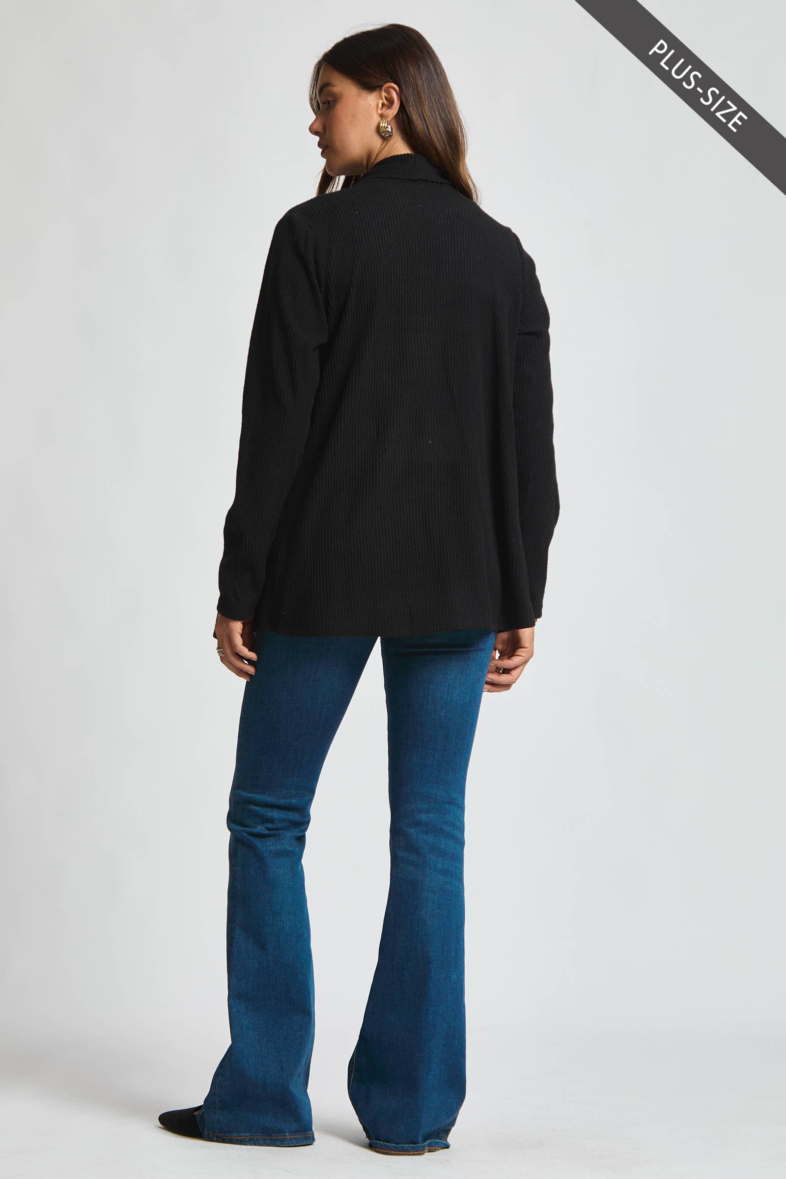 Dear Scarlett - Wholesale Tunic - Women's - PLUS SIZE Wrap Top w/ Button Front15