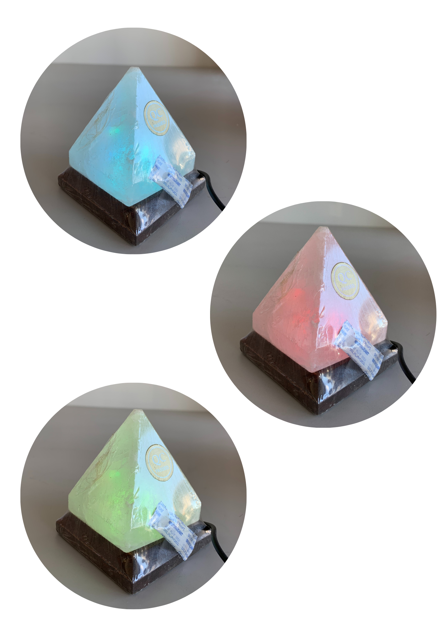 Soorprendimi - IFP ideaforproject srl - Wholesale Accent/Desk Lamp - White pyramid Himalayan salt USB lamp2