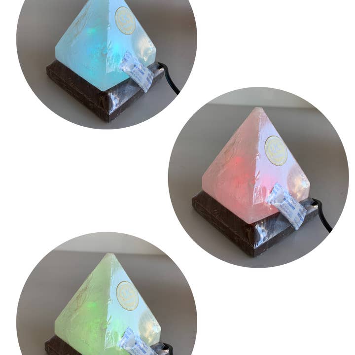 Soorprendimi - IFP ideaforproject srl - Wholesale Accent/Desk Lamp - White pyramid Himalayan salt USB lamp2