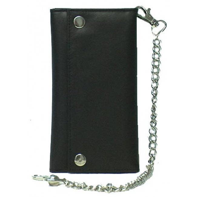 IGI CANADA - Wholesale Wallet - Men's - Faux Leather Men's Tri-fold Trucker Chain Wallet # 4795