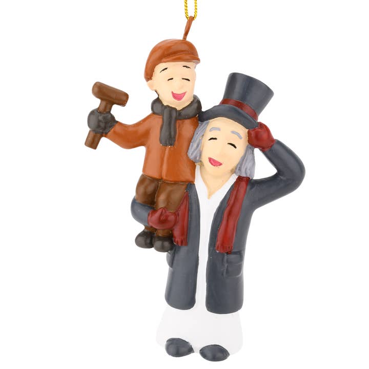 Tree Buddees - Wholesale Ornament - Scrooge & Tiny Tim from A Christmas Carol Ornament