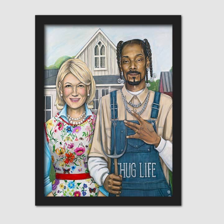 LX Artworks - Wholesale Art Print - American Hustle (Martha Stewart & Snoop Dogg) Paper Print