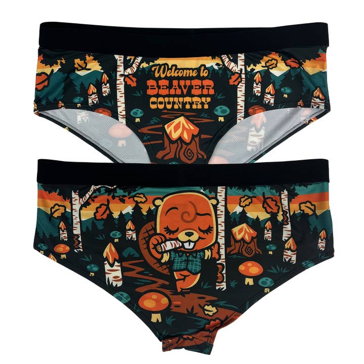 Beaver Country Women's Panties for wholesale by Harebrained!