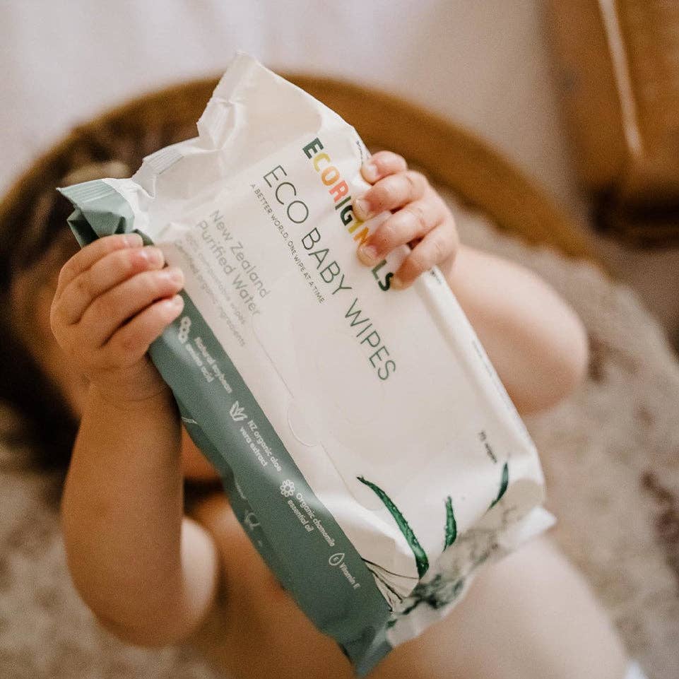 Ecoriginals - Wholesale Face & body wipes – Baby - 12 Packs Ecoriginals Biodegradable Bamboo Eco Luxury Wipes5