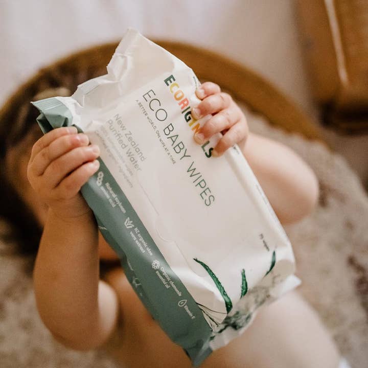 Ecoriginals - Wholesale Face & body wipes – Baby - 12 Packs Ecoriginals Biodegradable Bamboo Eco Luxury Wipes5