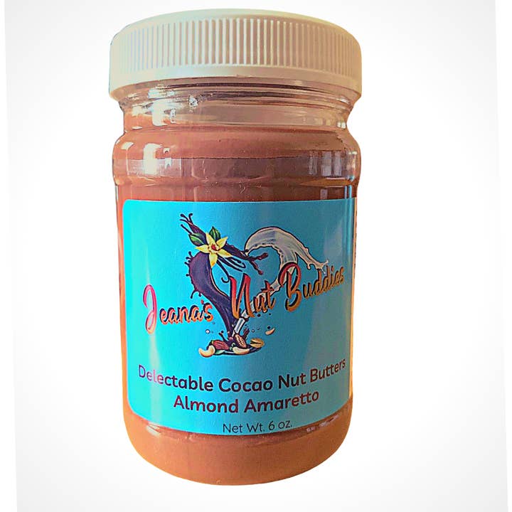 Mandel-Amaretto-Schokoladen-Nuss-Butteraufstrich für den Großhandel von Jeana's Nut Buddies