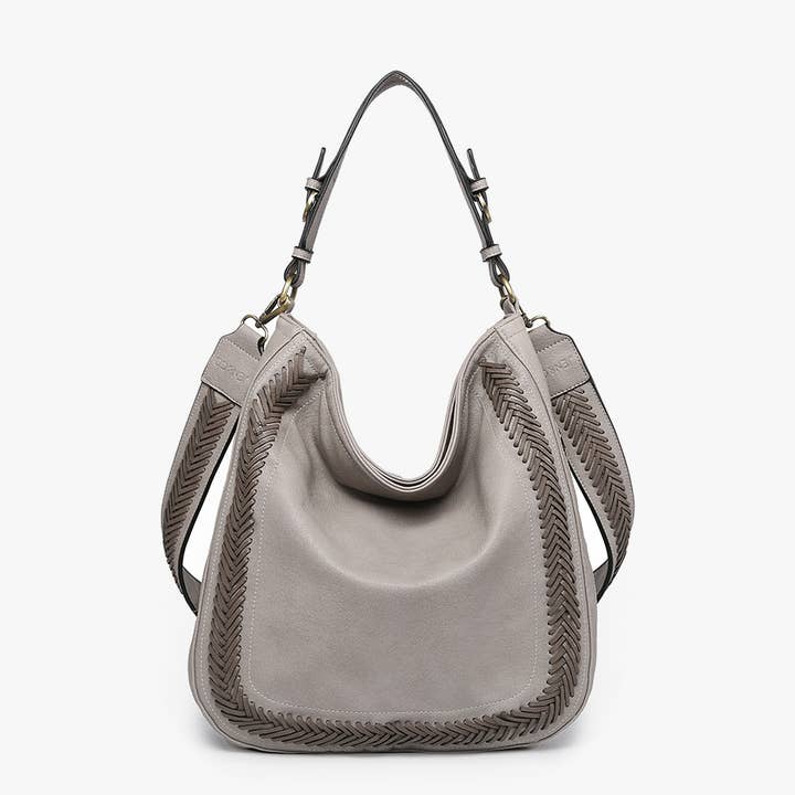 Jen & Co. - Wholesale Shoulder Bag - Women's - M2049A Aris Hobo w/ Whipstitch Strap
