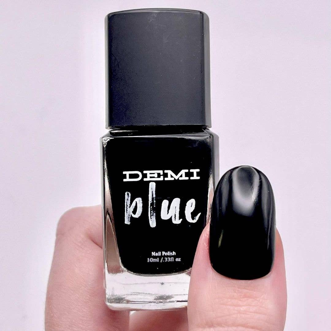 DEMIblue Clean and Vegan Nail Polish - Wholesale Nail Polish - Black Nail Magic – Black Vegan Nail Polish3