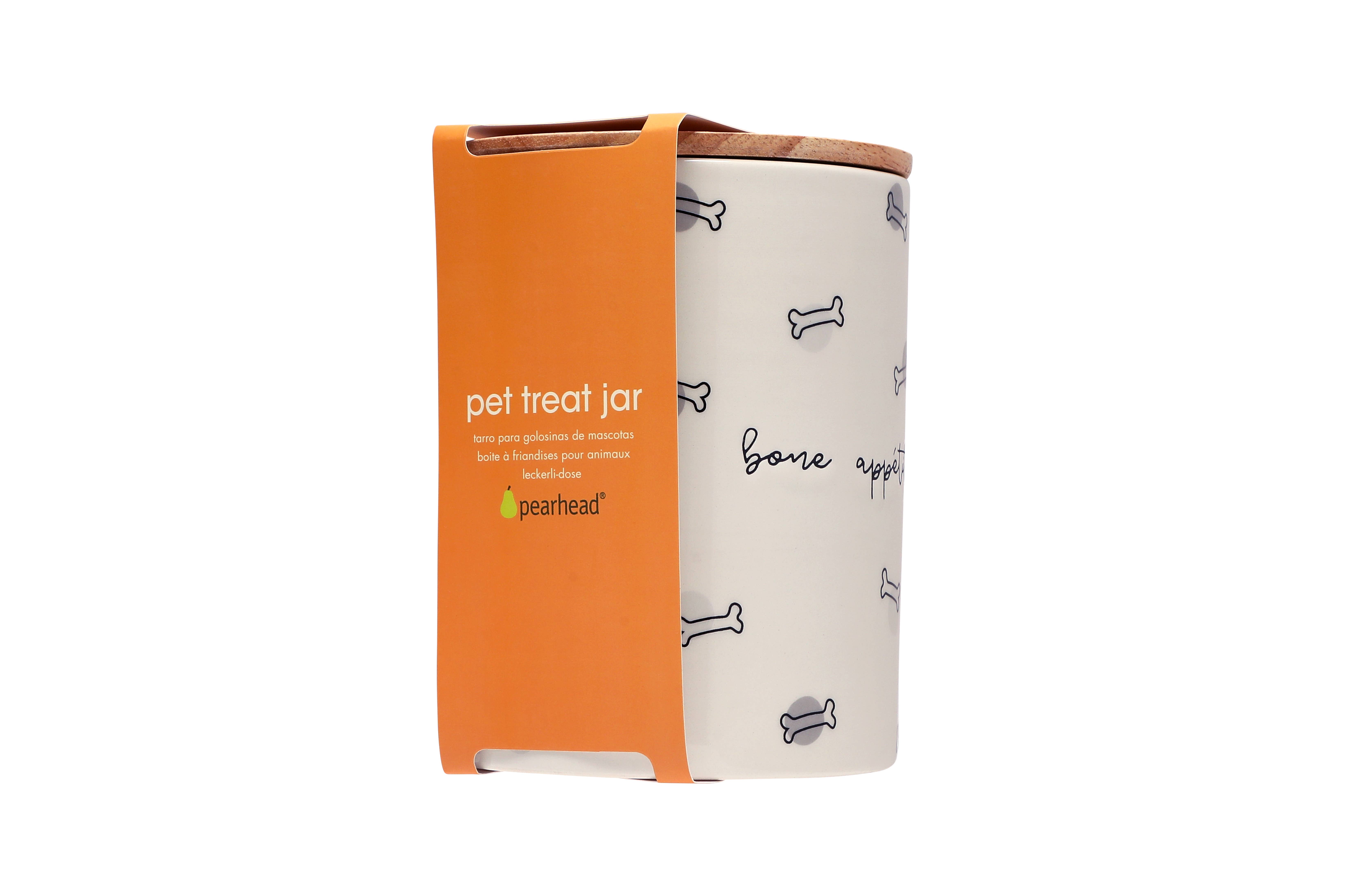 Pearhead - Wholesale Pet Treat Jar - Dog - Bone Appetite Ceramic Treat Jar7