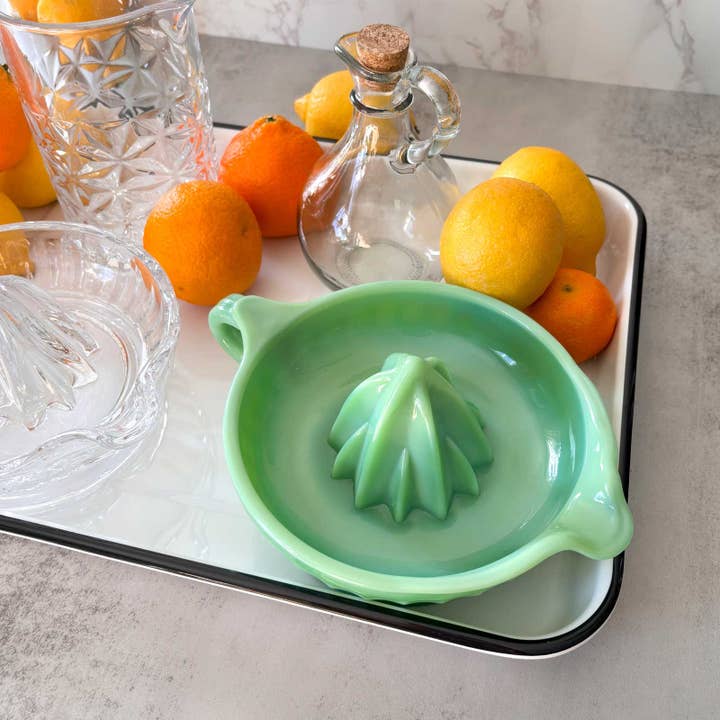 TableCraft Products Company - Vente Presse-agrumes - Presse-agrumes Jadeite Glass Collection avec poignée