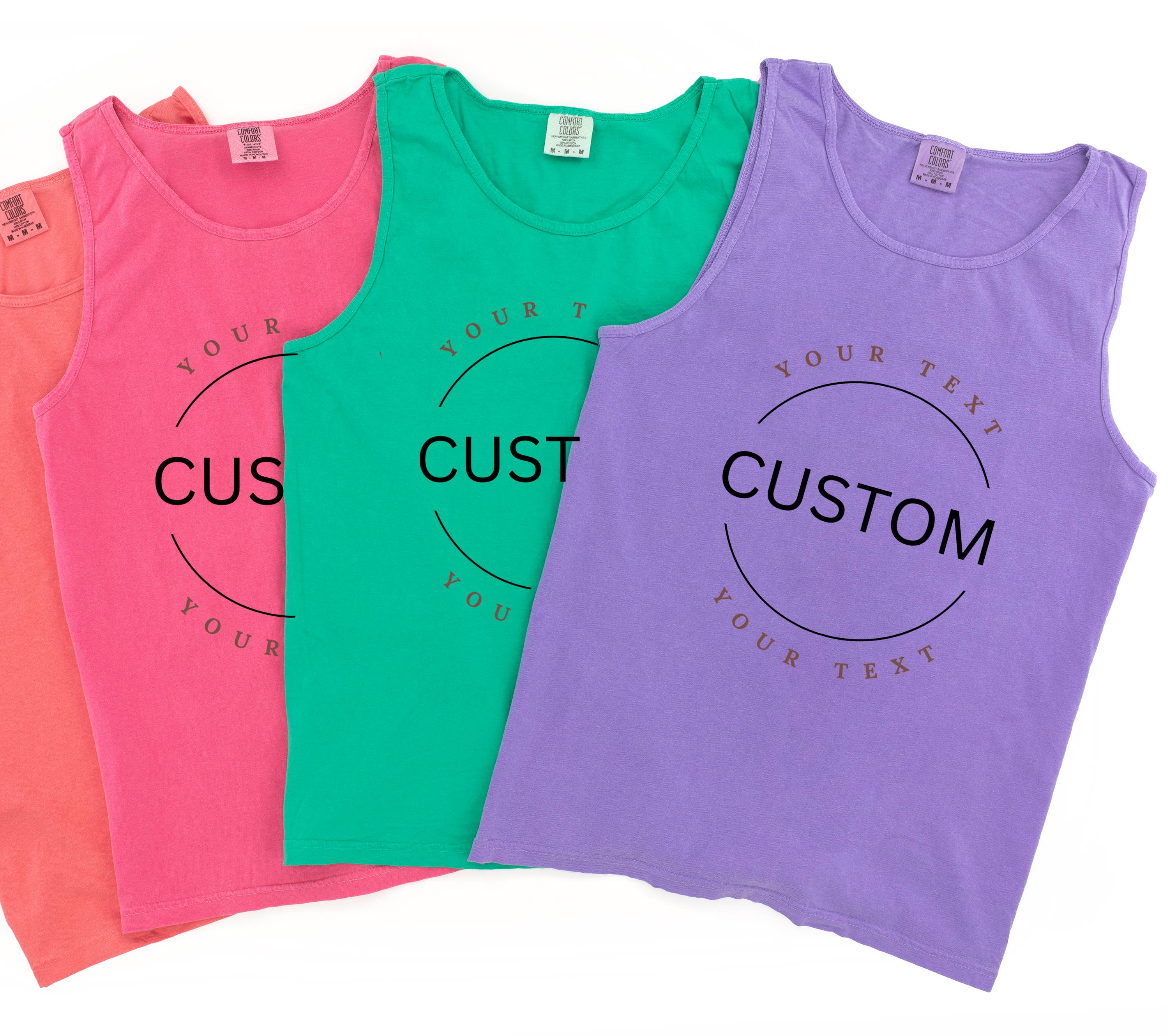 One Nine - Wholesale Tank Top - Women's - Custom Comfort Colors  Tank Top 1