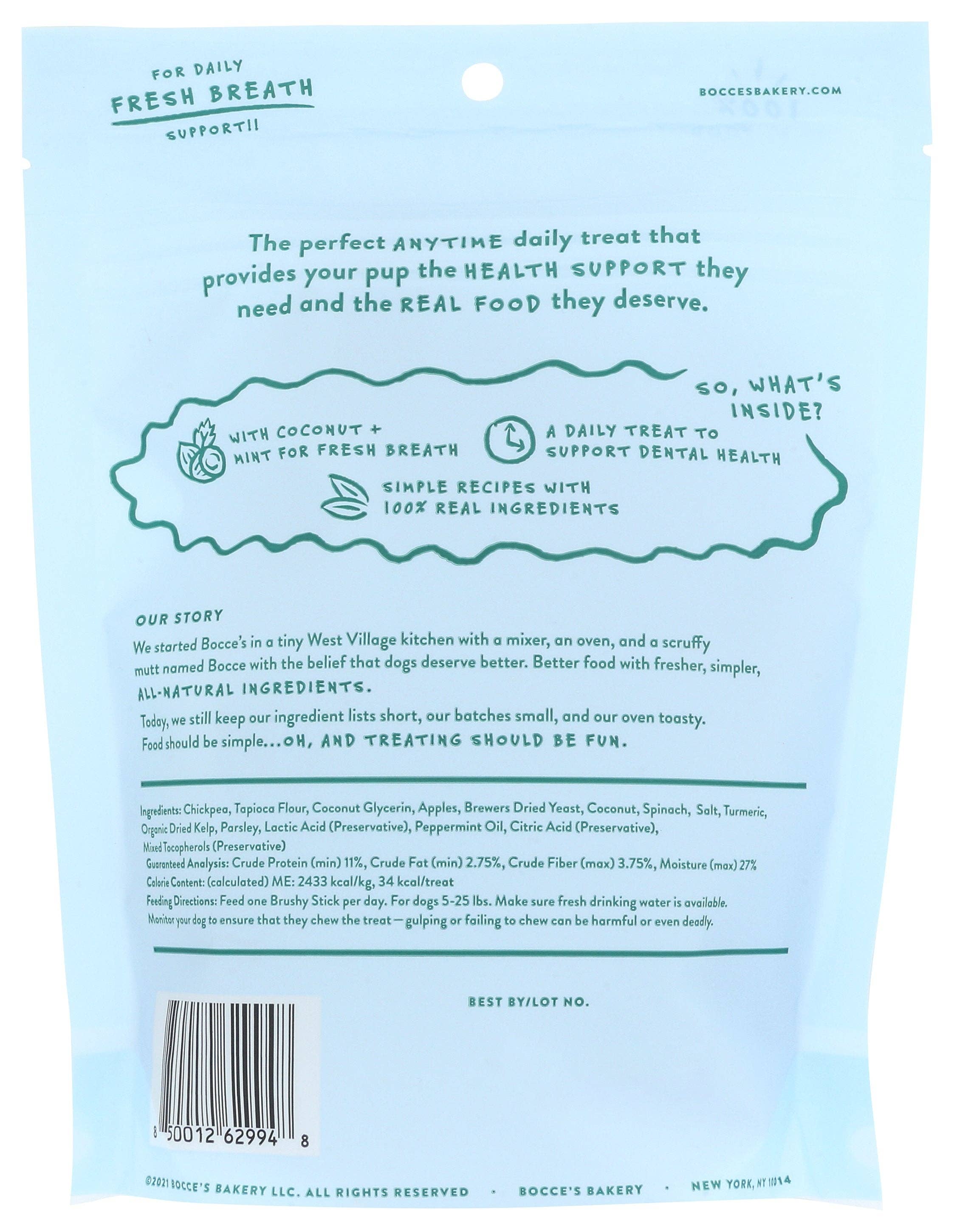 Everyday Supply Co - Wholesale Pet Treats - Dog - BOCCES BAKERY TREAT DOG BRUSHY STX SML - Case of 121