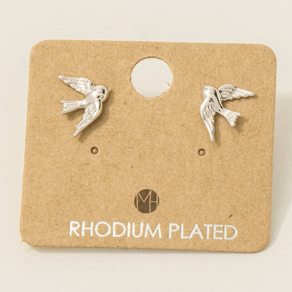 Fame Accessories - Wholesale Stud/Post Earrings - Mini Bird Stud Earrings4