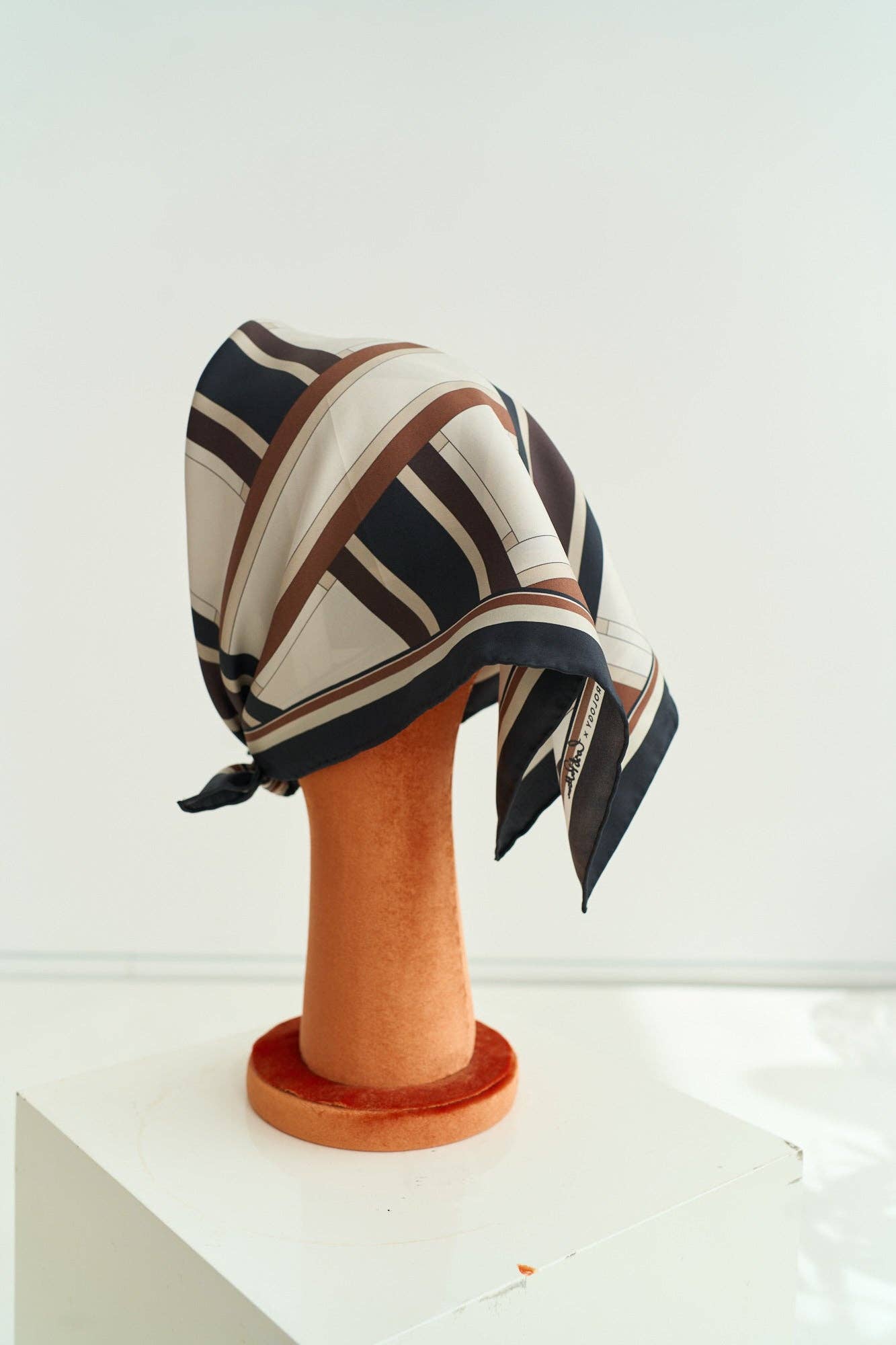 Lost Pattern NYC - Wholesale Scarf - Unisex - Lost Pattern x Leatherology Silk Square Scarf1