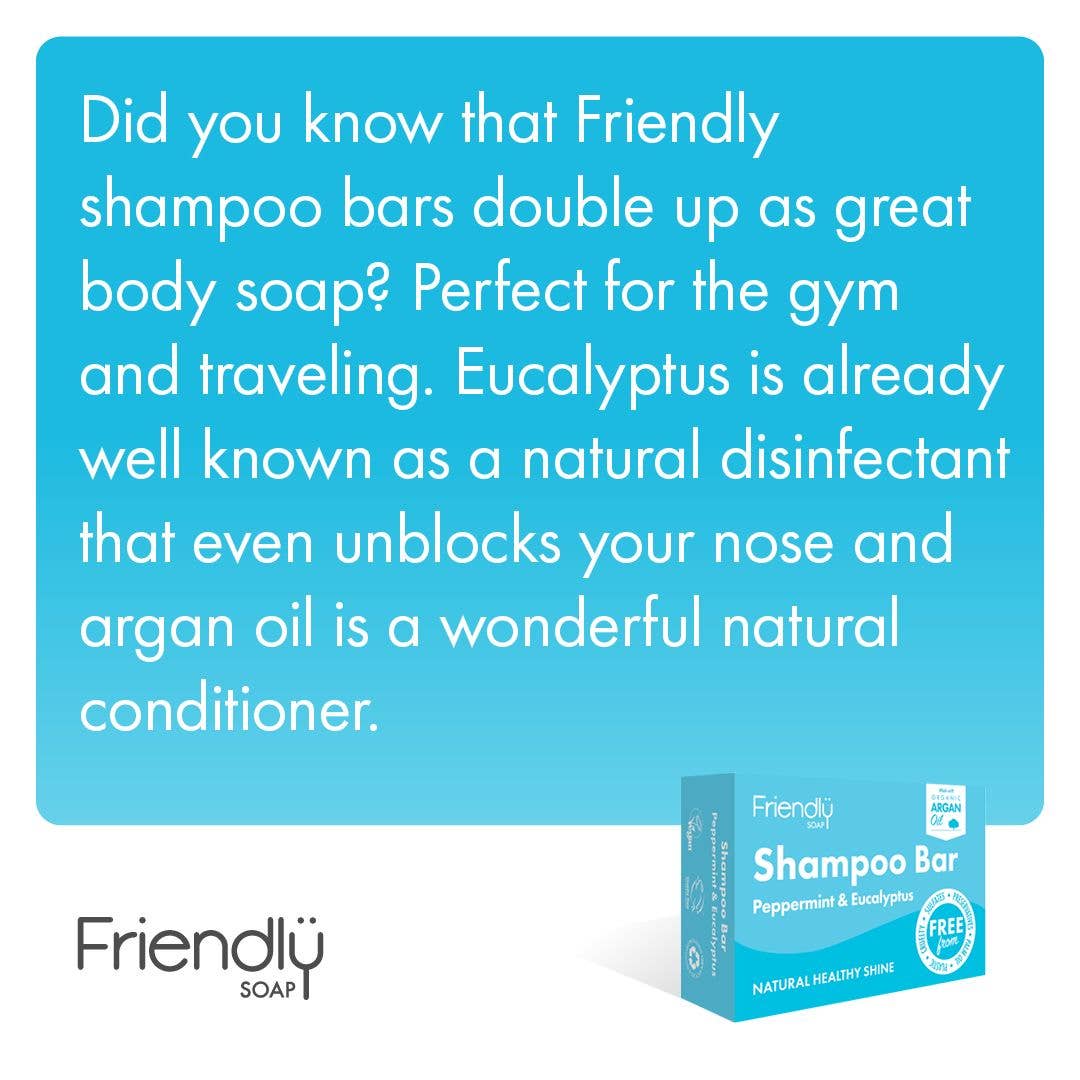 Friendly Soap – wholesale Shampoo puck/solid shampoo – Peppermint & Eucalyptus Shampoo Bar - Eco Friendly3