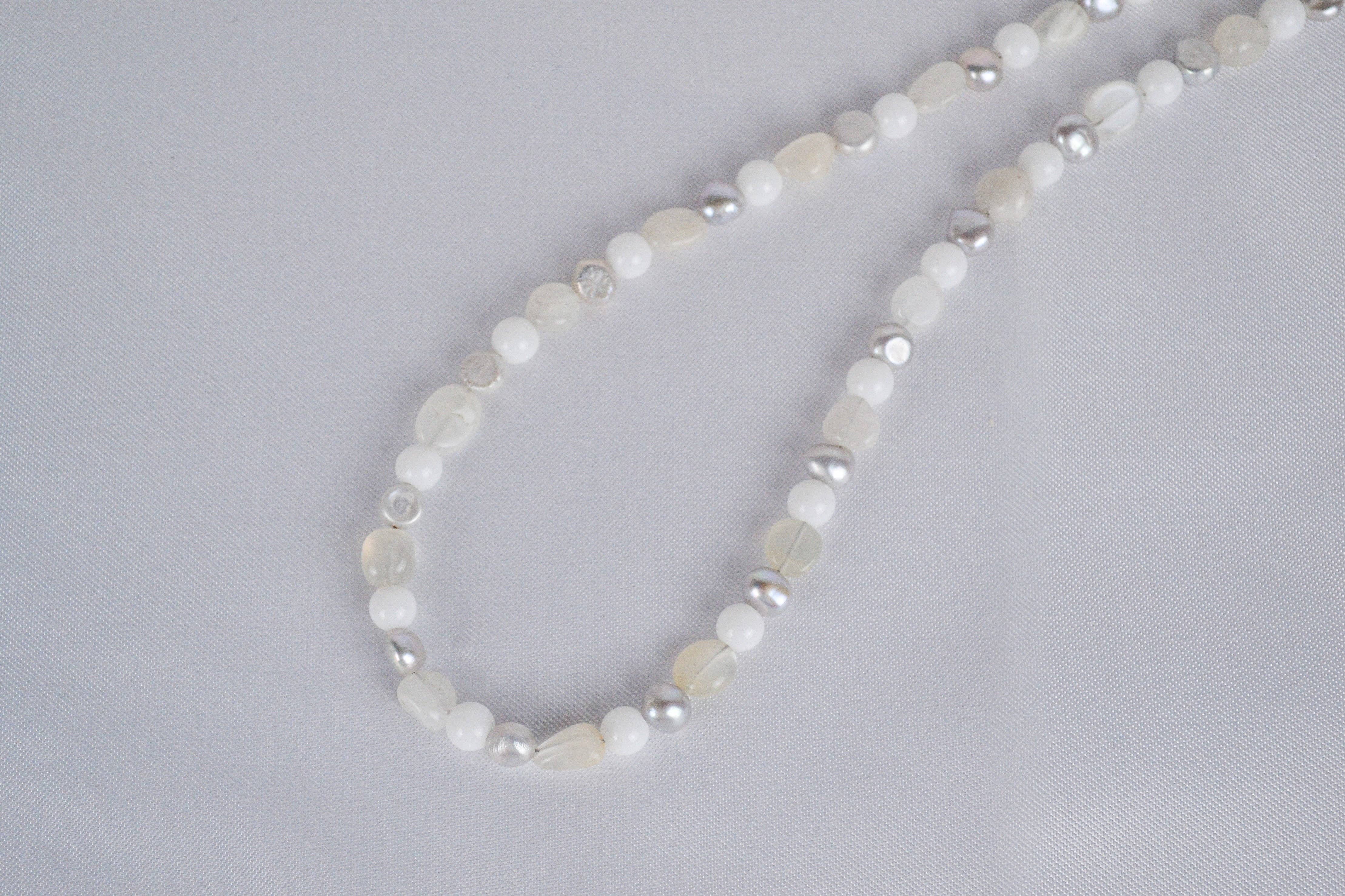 Linati Studio - Wholesale Beaded/Pearl Necklace - Gemstone Necklace Pearl2