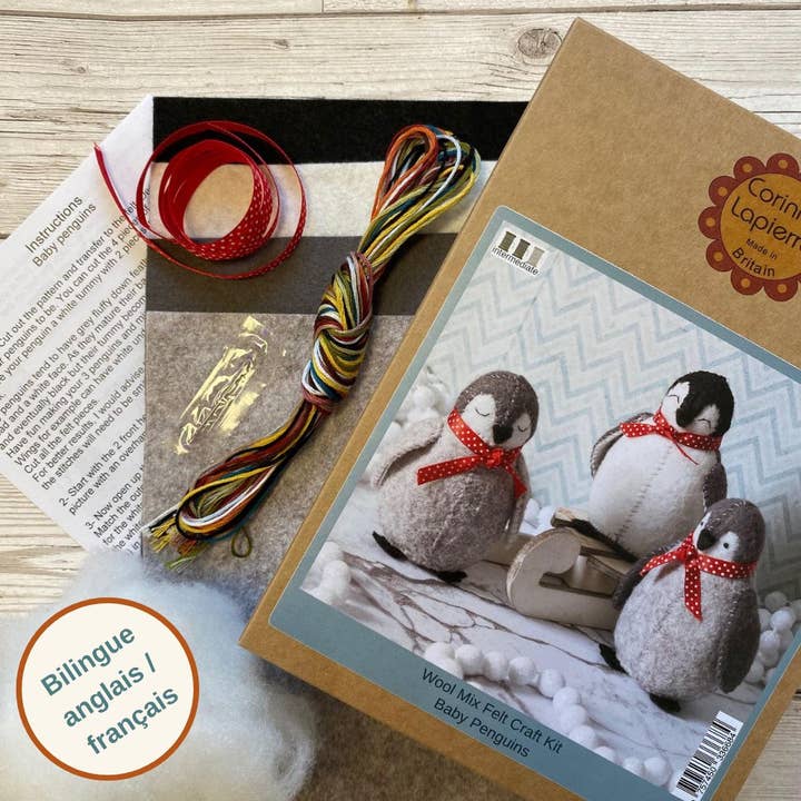 Corinne Lapierre Limited - Wholesale Craft Sewing Kit - Baby Penguins Felt Craft Kit1