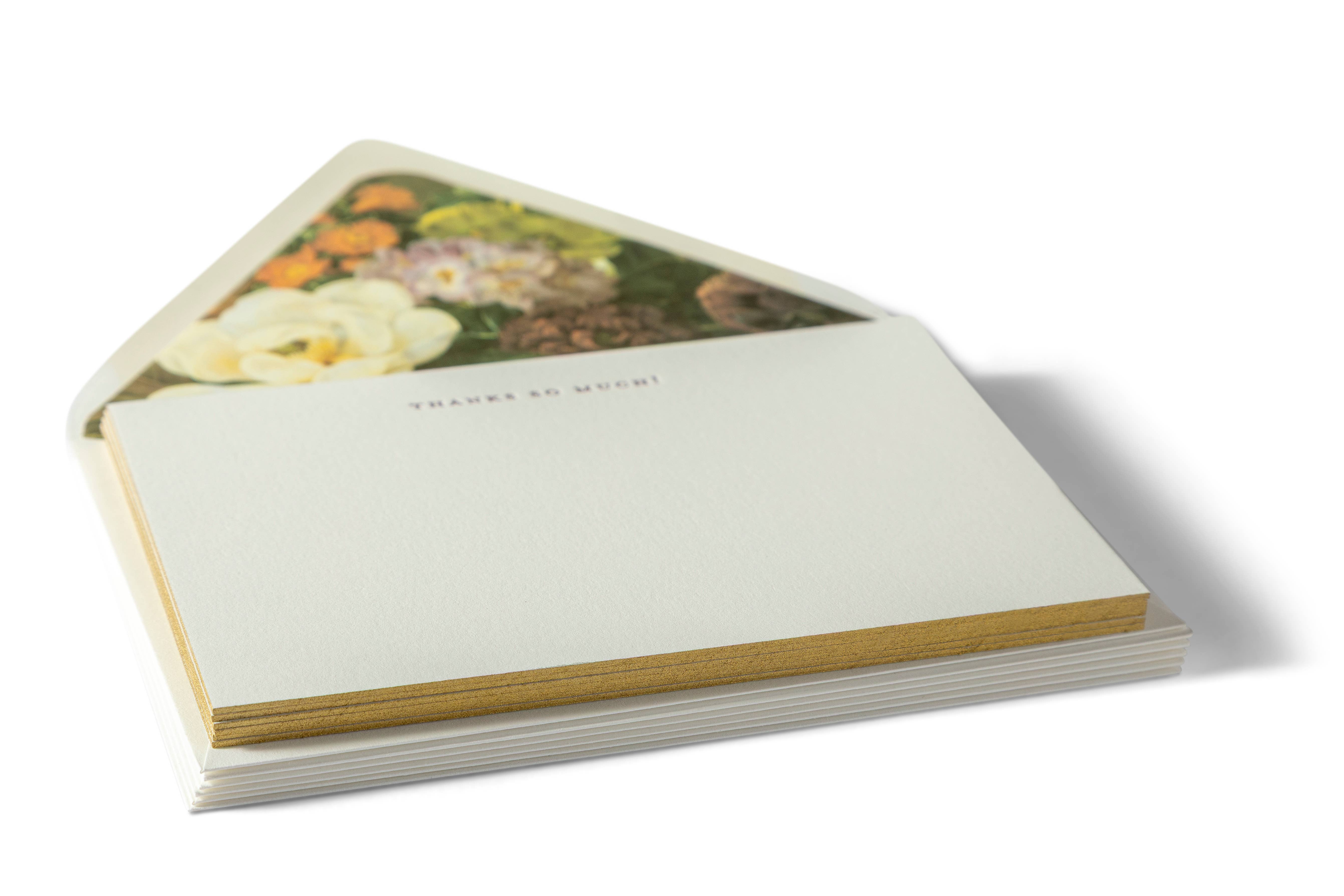 Color Box Design & Letterpress - Vendita all'ingrosso Set di cartoleria/cancelleria - Thanks So Much | Fancy Pants | Notecard piatti con stampa1