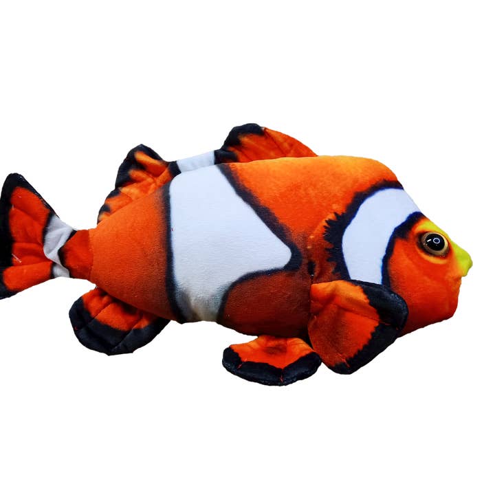Texas Toy Distribution - Wholesale Stuffed/Plush Toy - Kids & Baby - Clownfish Aquatic Plush Stuffed Animal 12" Fish2