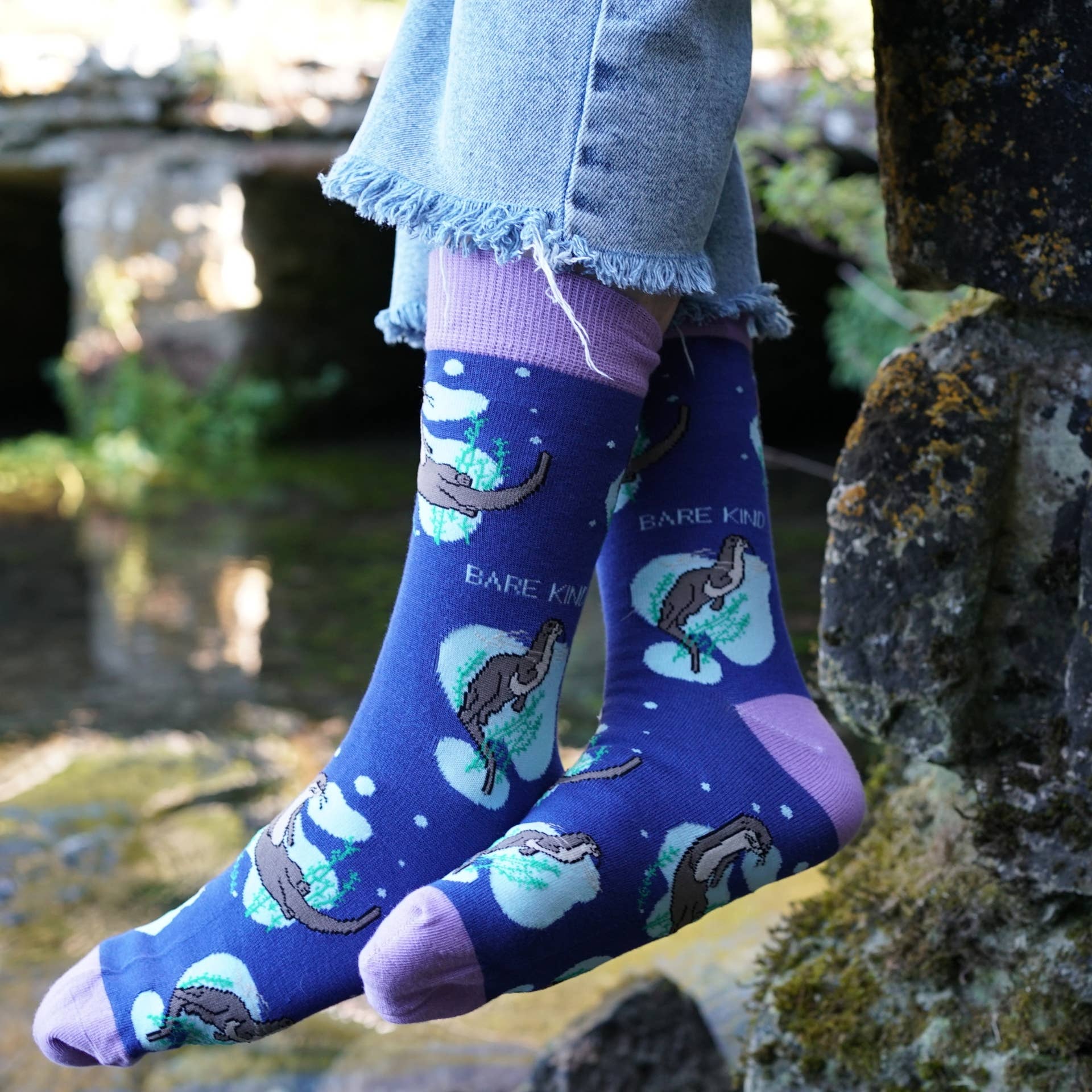 Bare Kind Socks - Wholesale Socks - Unisex - Otter Socks | Bamboo Socks | Blue Socks | Marine Socks8