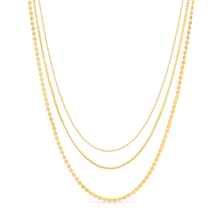 Colar Trio de contas de bola por atacado de JOY DRAVECKY JEWELRY